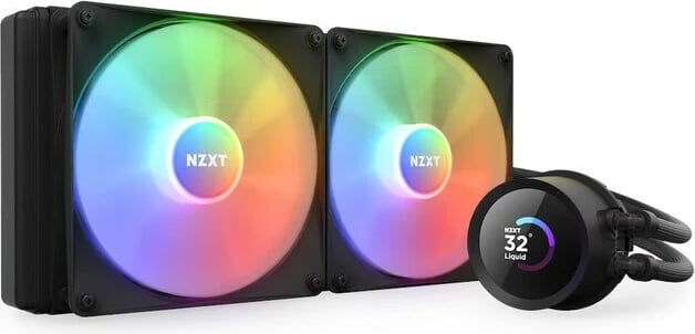 Kasë ftohëse me ujë NZXT Kraken 280 RGB LCD, 2x14cm, për CPU, Ekran LCD, RGB