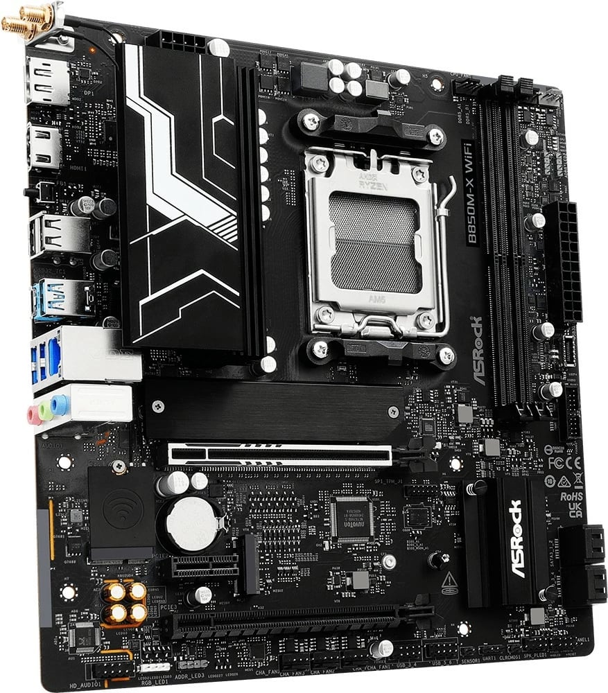 Pllakë amë ASRock B850M-X WIFI R2.0, Socket AM5, DDR5, micro ATX, WiFi 6E, E zezë
