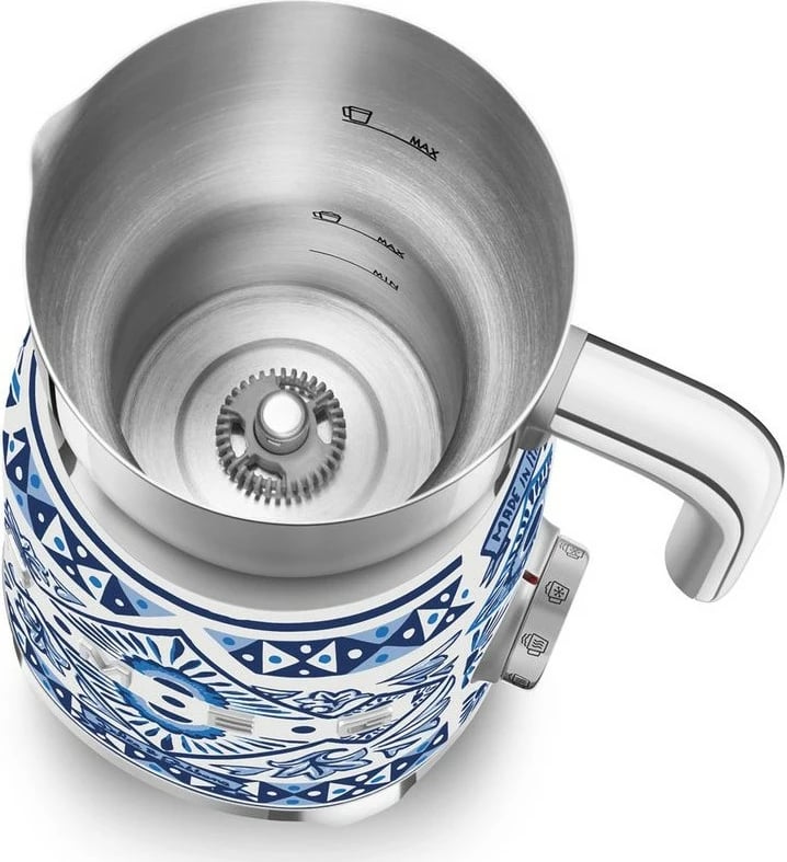 Makineri qumështi SMEG MFF01DGBEU Dolce & Gabbana Blu Mediterraneo, 500W, inoks