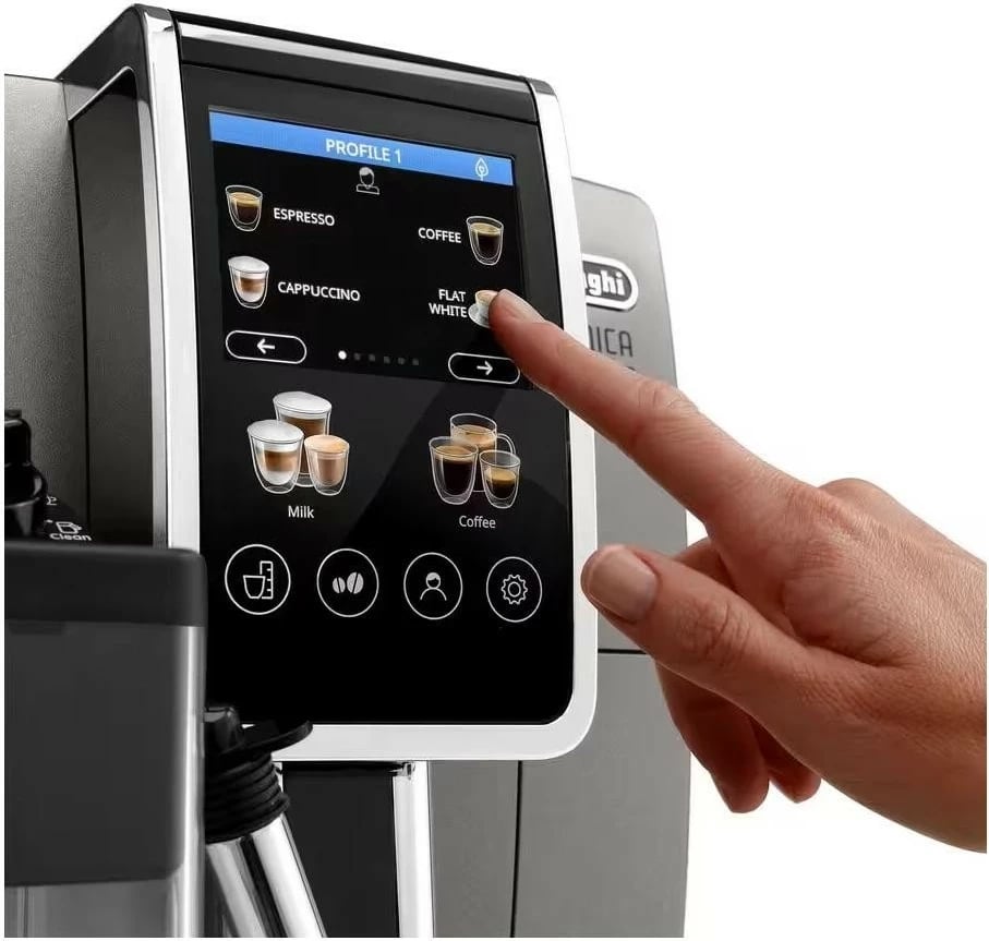 Aparat kafeje DeLonghi Dinamica Plus ECAM 380.95.TB, tytanowy