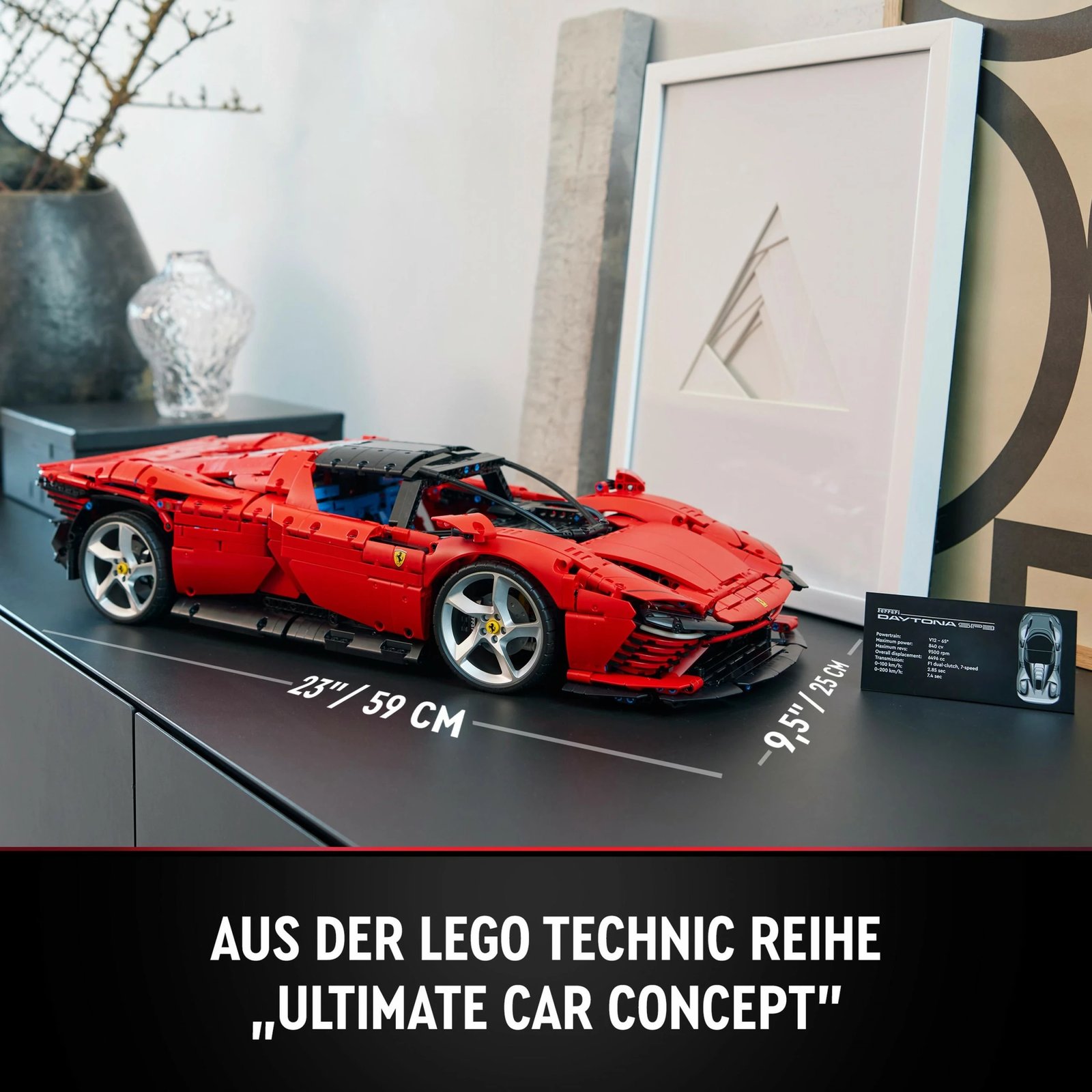 Set ndërtimi LEGO Technic Ferrari Daytona SP3, 3778 pjesë, plastikë, 6.99 kg Set ndërtimi LEGO Technic Ferrari Daytona SP3, 3778 pjesë, plastikë, 6.99 kg