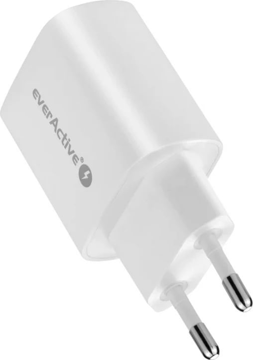 Karikues rrjeti everActive SC-250Q, 1x USB, 18W QC3.0, Bardhë