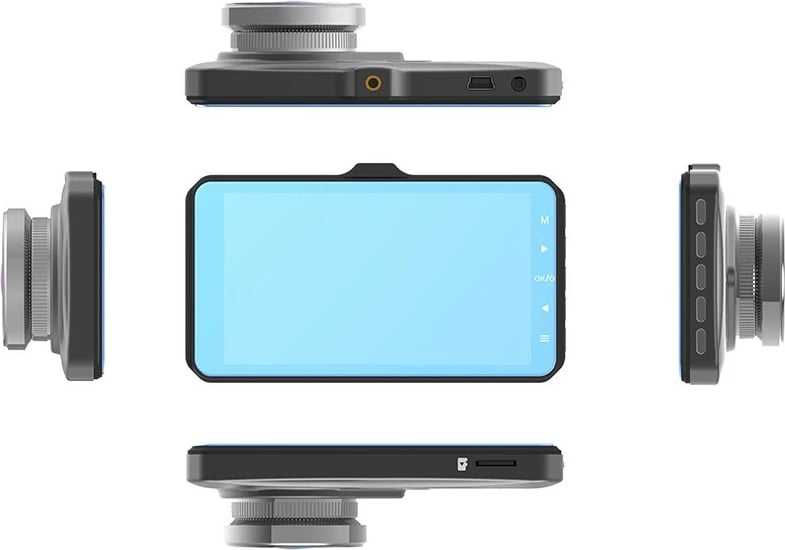Kamerë veture Tracer 4TS FHD CRUX, 2Mpix, 4" IPS, e zezë, set me kamerë të pasme