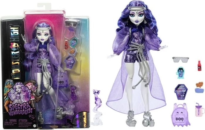 Lodër Monster High Spectra Vondergeist, MATTEL, Multikolor