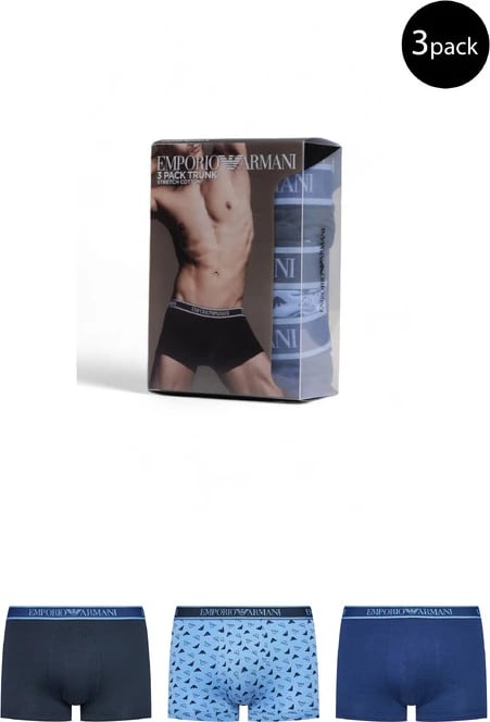 Të brendshme Emporio Armani Intimo meshkuj, e kaltër e çelët