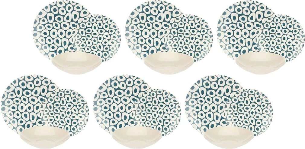 Set pjatash Rose&Tulipani Sea Stones, për 6 persona