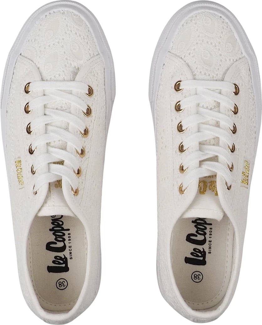 Këpucë për femra Lee Cooper, të bardha