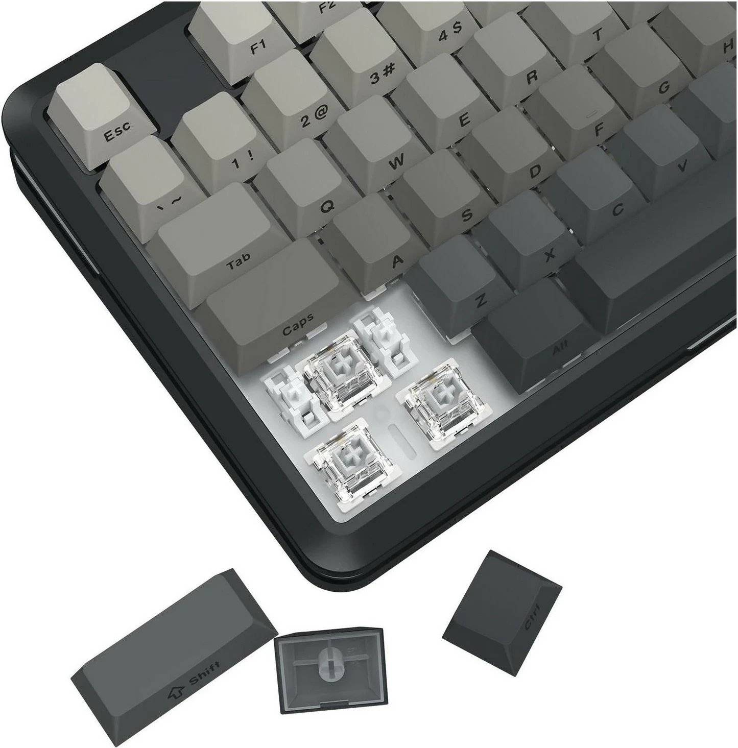 Tastierë mekanike Redragon K734SP-RGB-PRO Wildslash Pro, RGB, 87 taste, grey