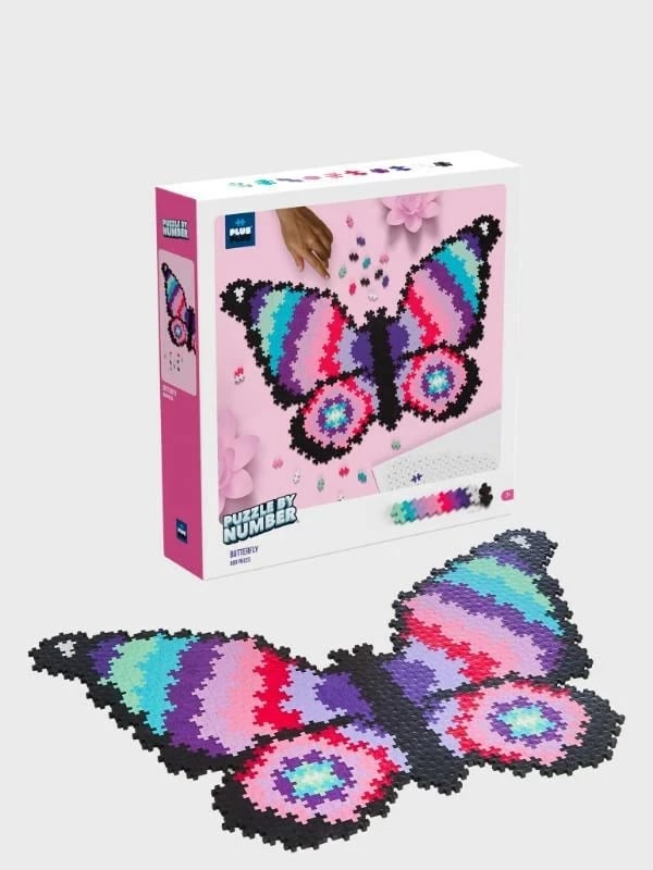 Puzzle bllokësh Plus-Plus Butterfly 800 copë, Shumëngjyrësh Puzzle bllokësh Plus-Plus Butterfly 800 copë, Shumëngjyrësh