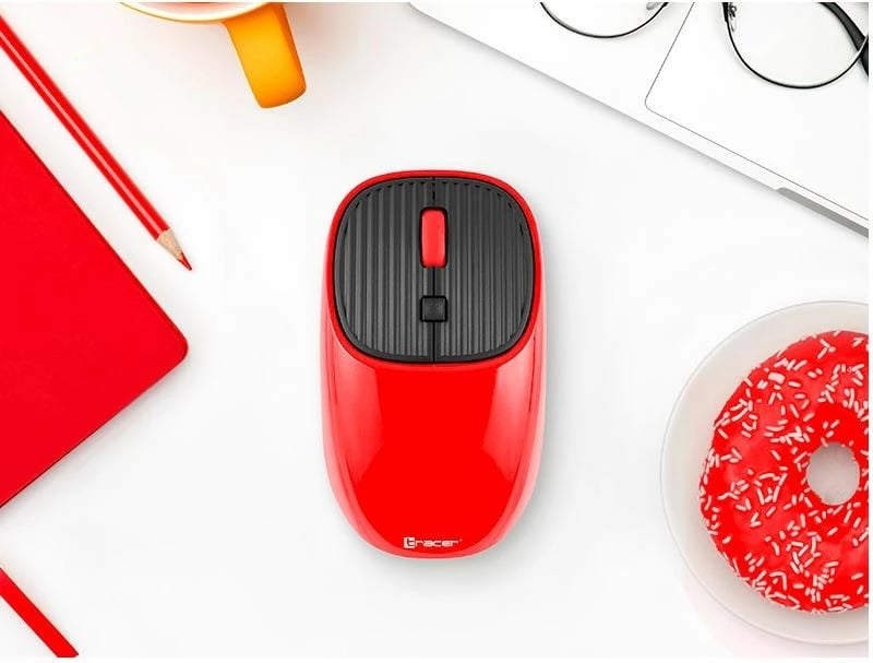 Maus Tracer WAVE RF 2.4 GHz, wireless, 1600 DPI, i kuq