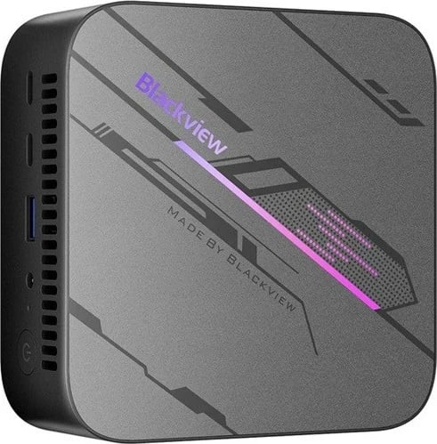 Kasë mini PC Blackview MP100, Ryzen 7-5825U, 16 GB RAM, 1 TB SSD, Windows 11 Pro, e zezë