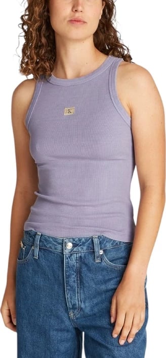 Maicë për femra Calvin Klein Jeans, ngjyrë vjollcë