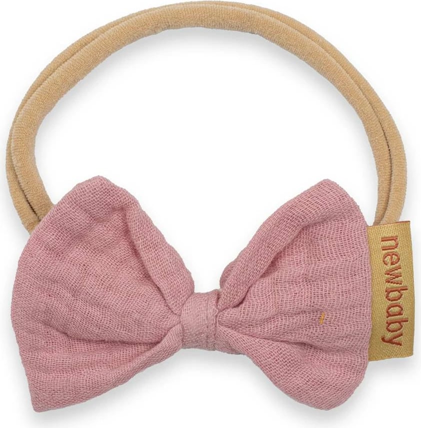 Çelenkë bebe, New Baby, pambuk 100%, 0-12 muaj, për vajza, rozë