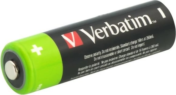 Bateri të rikarikueshme AA Verbatim 2500mAh, set prej 4 copë