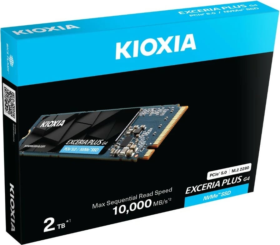 SSD Kioxia Exceria Plus G4, 1TB, M.2 2280, PCIe Gen5x4 SSD Kioxia Exceria Plus G4, 1TB, M.2 2280, PCIe Gen5x4