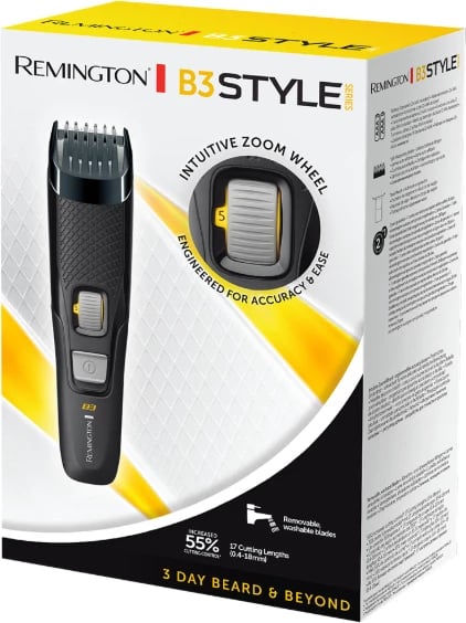 Trimer mjekre REMINGTON Style Series B3, i zi, gri