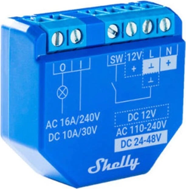 Kontrolluesi Shelly Plus 1 WIFI, ngjyrë blu