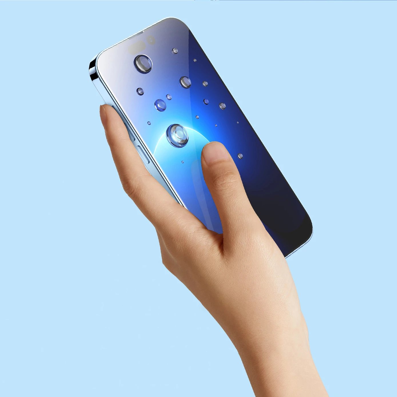 Mbrojtës ekrani xham i temperuar Baseus për iPhone 14 Pro Max, 0.4mm, Transparent, me set montimi