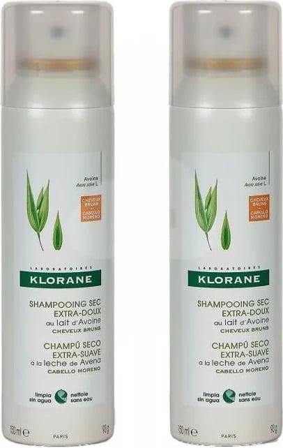 Shampon i thatë për flokë me ngjyrë Klorane 2x150ml unisex