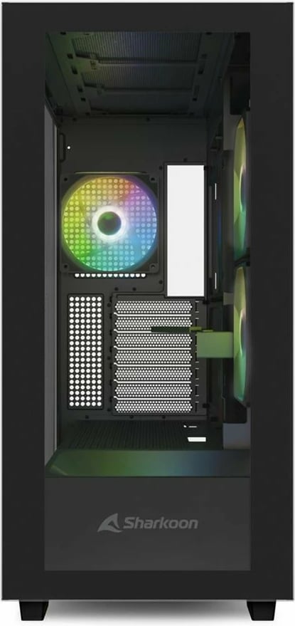 Kasë Sharkoon Rebel C60 RGB midi, e zezë