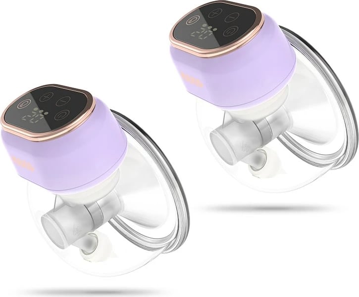 Pompë gjiri elektronike neno Sole Twin, pa kabllo, ekran LCD, set 2 copë