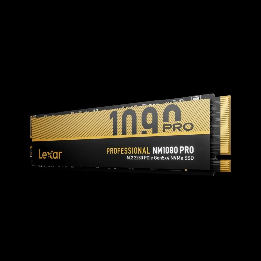 SSD Lexar NM1090 Pro 2TB, M.2, PCIe Gen5, 14000/13000 MB/s, e zezë