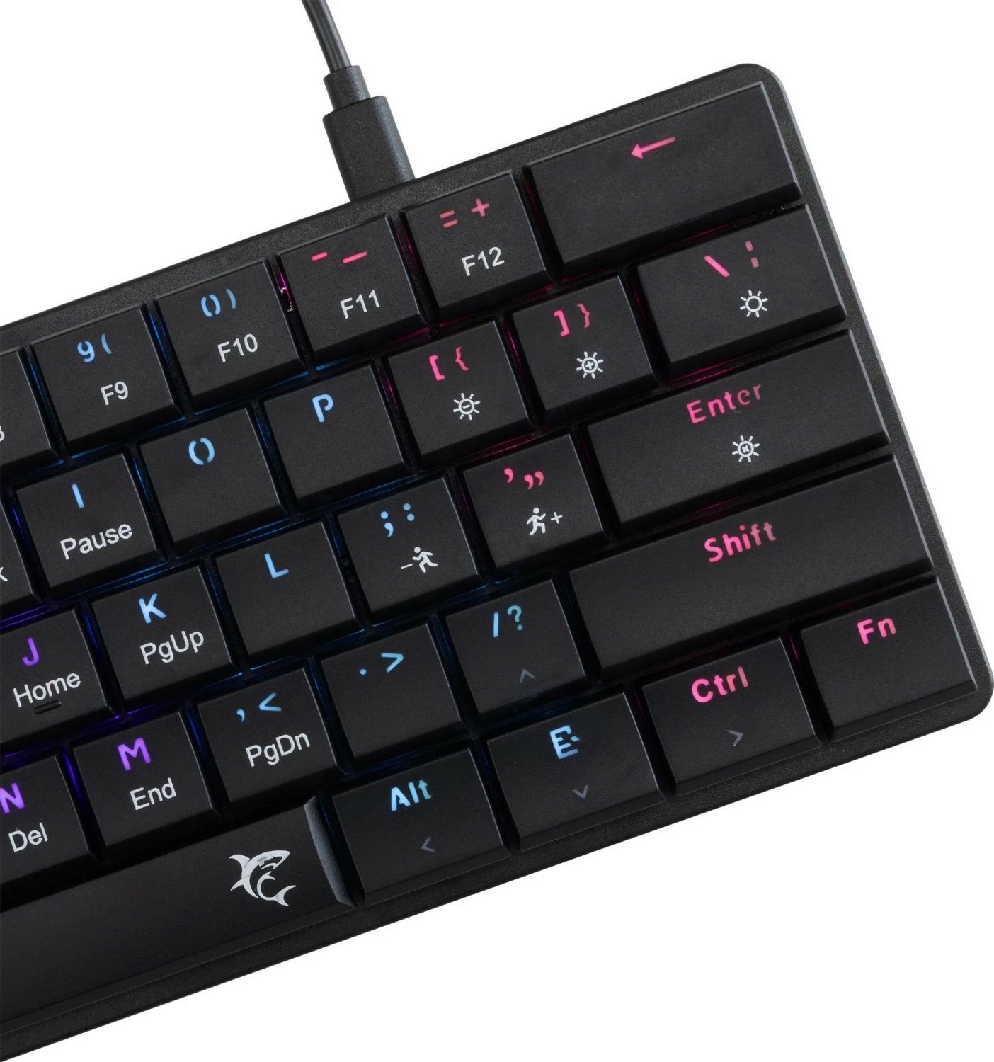 Tastierë gaming White Shark Nagamaki GK-006111, 60%, red switch, RGB, e zezë