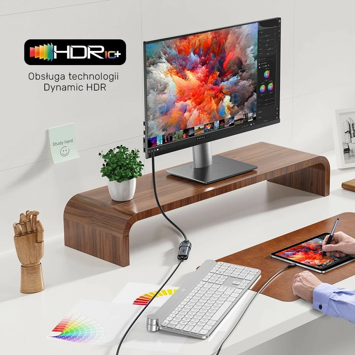 Zgjatës HDMI Unitek 2.1, 8K 1m, ngjyrë argjend e zezë