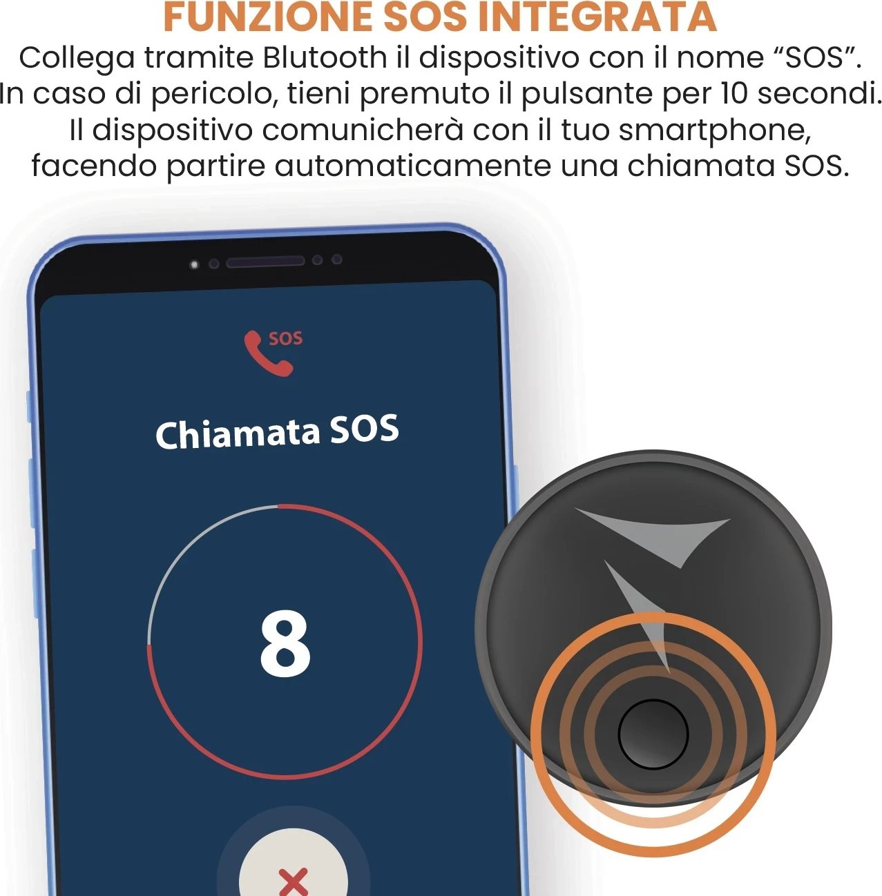 Pajisje gjurmimi Techmade TM-BL005S Tech Find, e zezë