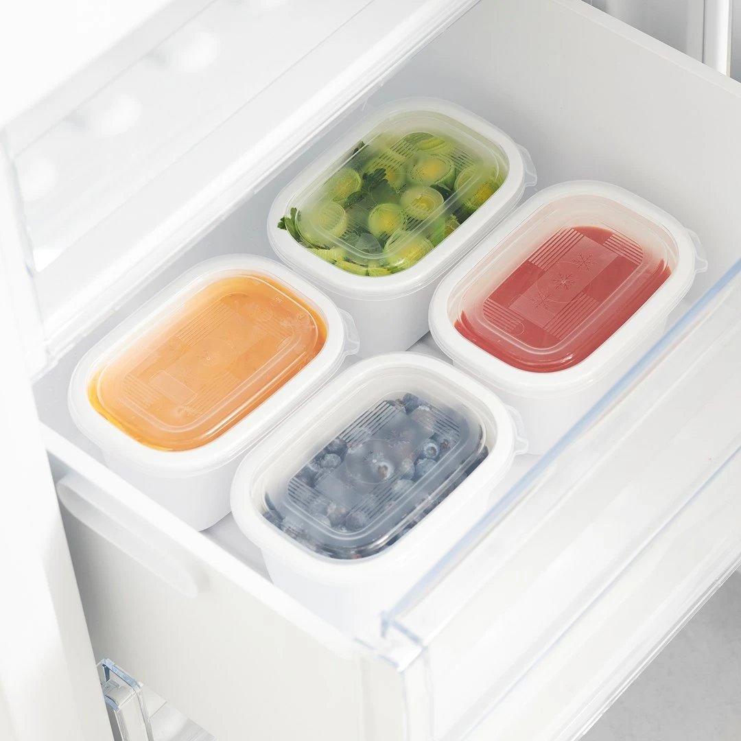 Enë frigoriferike Rotho Freeze, 4x750ml, Transparente