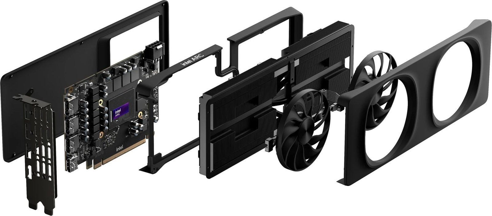 Kartelë grafike Intel Arc B580, 12 GB GDDR6, e zezë