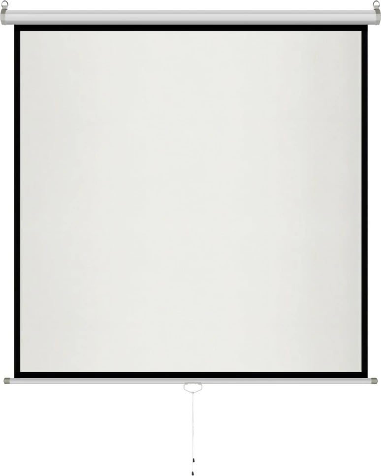 Ekran projekcioni ART ER M96 1:1, 96", 244x244cm, manual, i bardhë