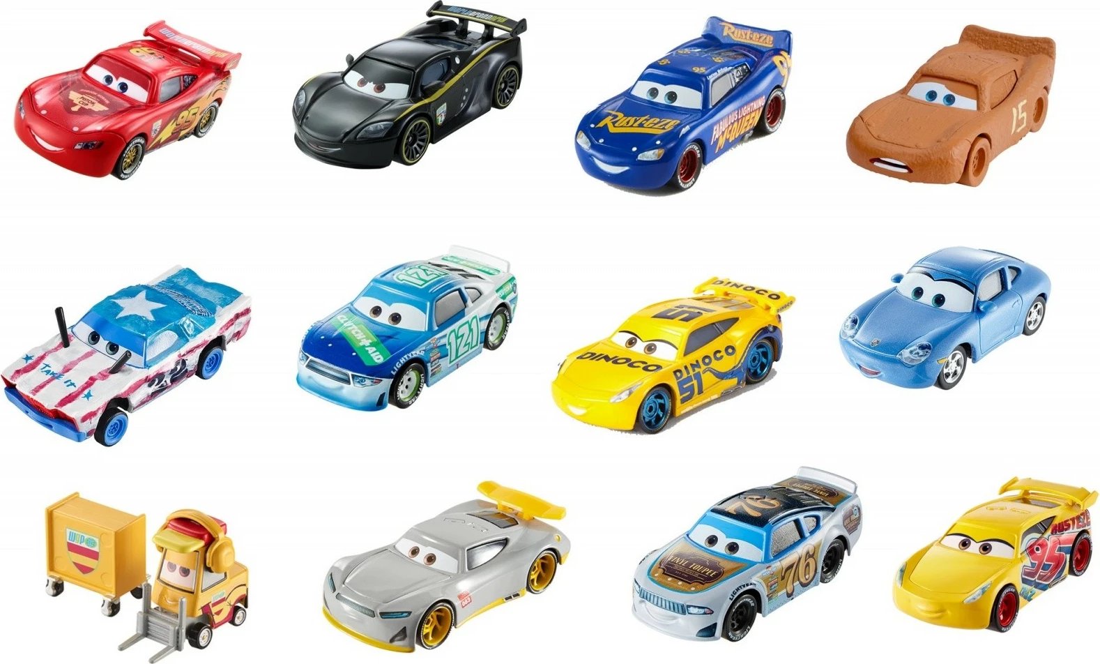 Lodër makinë Mattel Cars Claude Scruggs 1:55, verdhë/zi