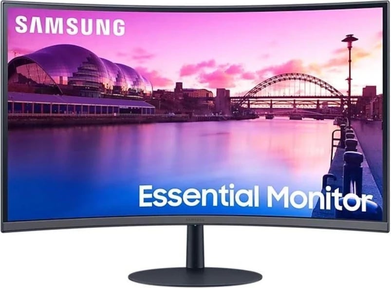 Monitor Samsung S32C390EAU, 32", VA, Full HD, 75 Hz, me DisplayPort dhe HDMI, i zi