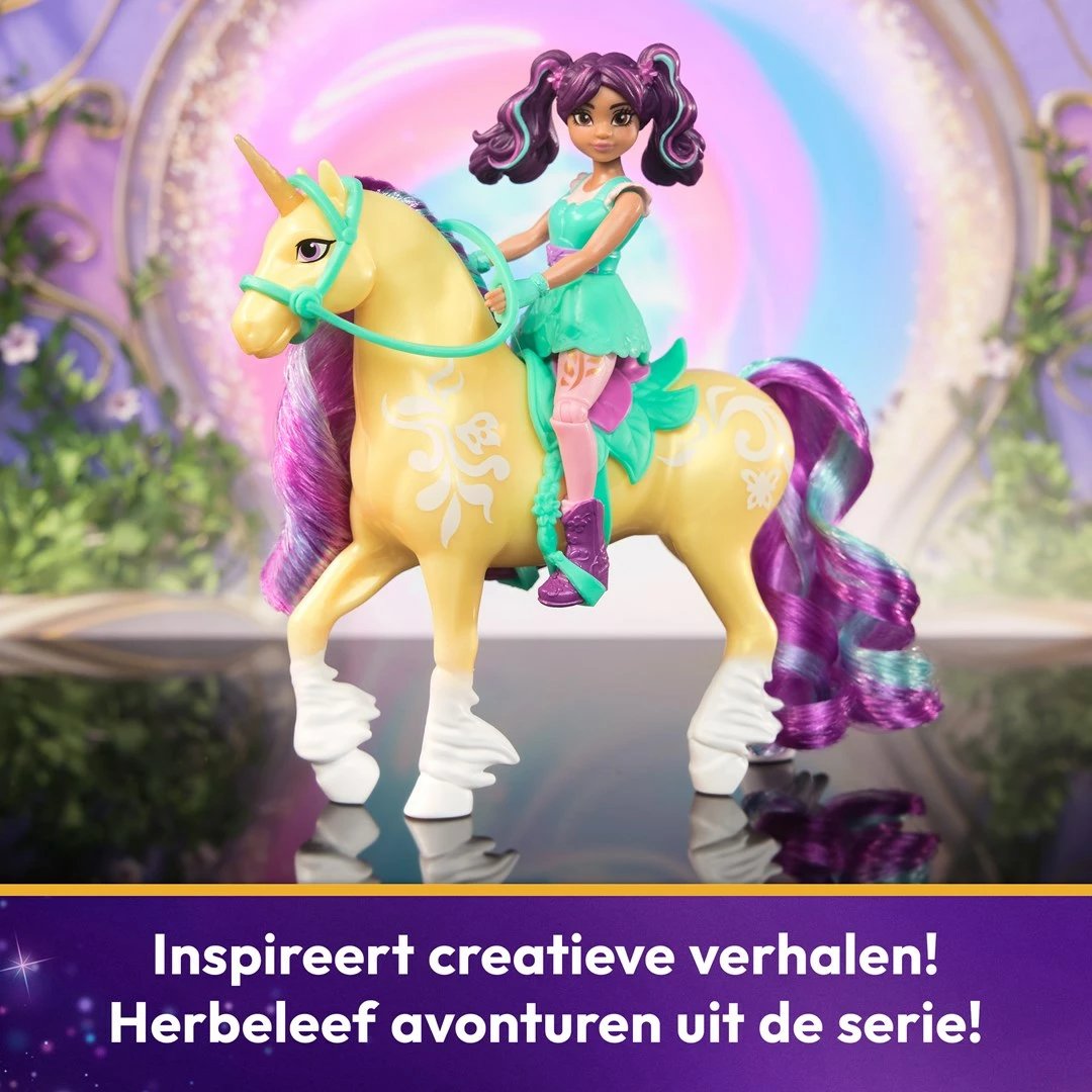 Lodër SPIN MASTER Unicorn Academy Ava & Leaf, multingjyrëshe
