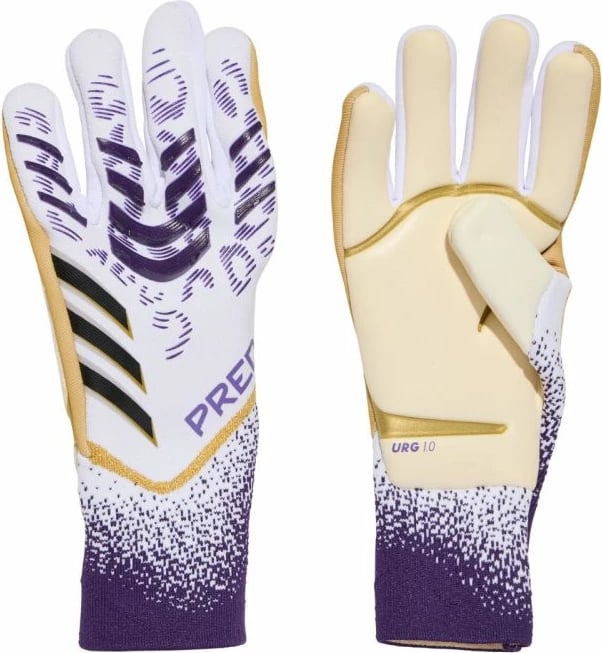 Doreza portieri adidas për meshkuj, të bardha/vjollcë