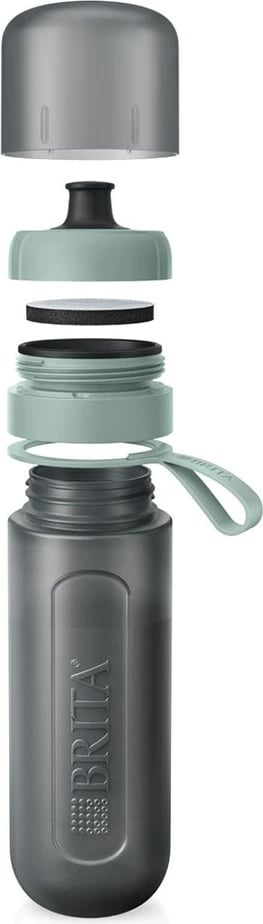 Shishe me filtër uji BRITA Active Filtering 0.6L, Jeshile pastel, set prej 2 copë