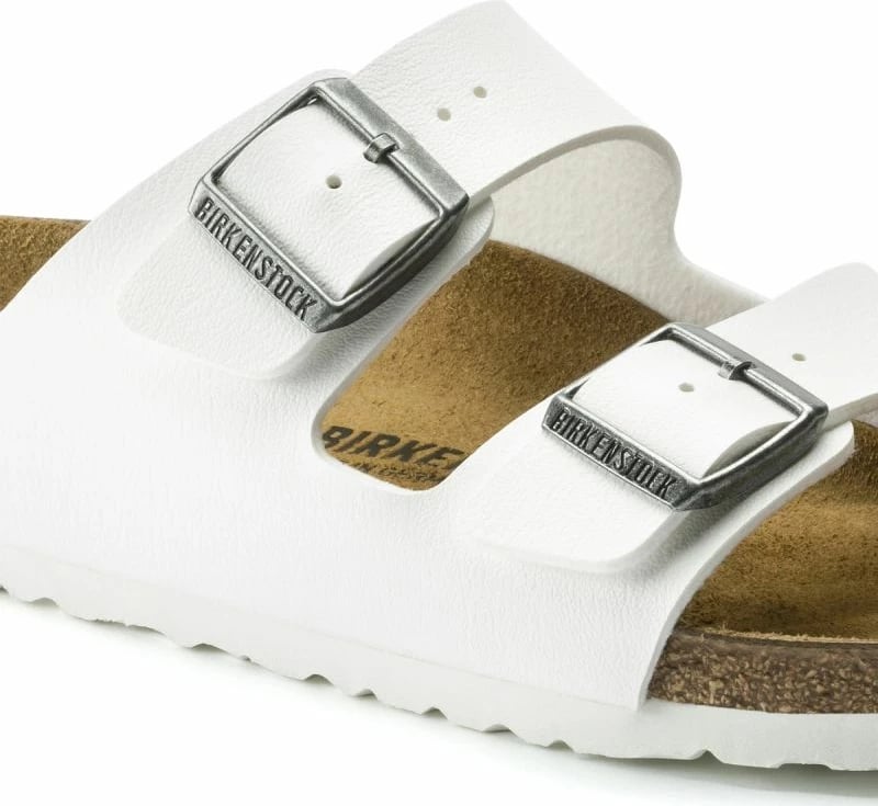Papuqe flip-flop për femra Birkenstock, të bardha