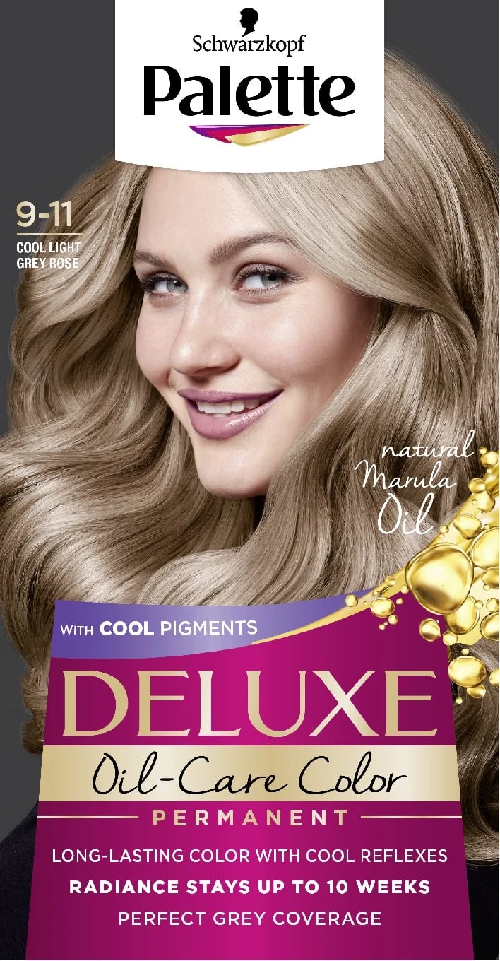 Ngjyrë për flokë për femra Palette Deluxe Oil-Care Color 9-11 Biond i Hapur Rozë i Ftohtë, 1 copë