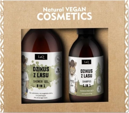 Set xhel dushi dhe shampon për meshkuj LaQ Wild Man from the Forest, 500ml + 300ml