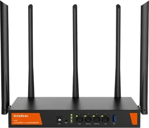 Router wireless Tenda W30E AX3000, Dual-band, 256 MB, 5 porta Gigabit, i zi