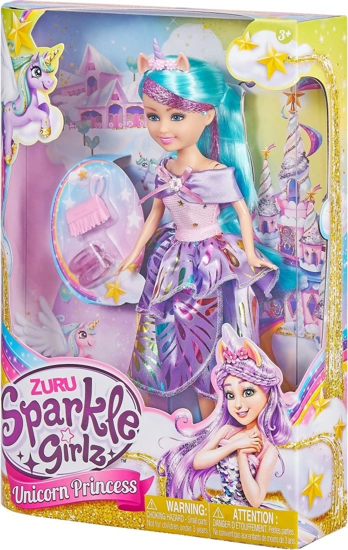 Kukull ZURU Sparkle Girlz Unicorn Princess, 10.5 inç, shumëngjyrëshe Kukull ZURU Sparkle Girlz Unicorn Princess, 10.5 inç, shumëngjyrëshe