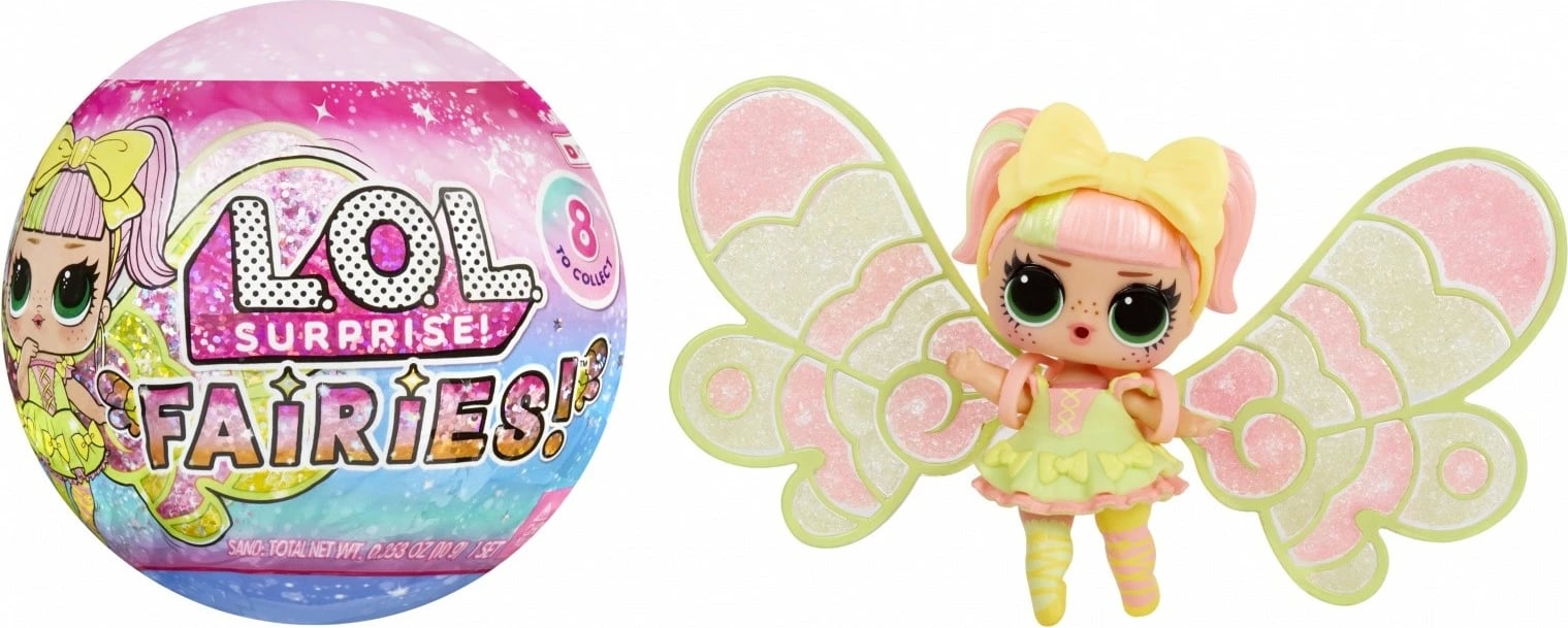 Set lodrash L.O.L. Surprise Fairy, MGA, 12 copë, shumëngjyrëshe