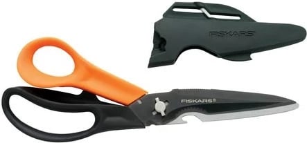 Gërshërë multi-funksionale Fiskars CUTS+MORE, 23 cm, Portokalli