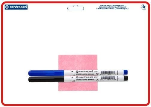 Set me dërrasë e bardhë A4 dhe Markerë CENTROPEN, 21x29cm