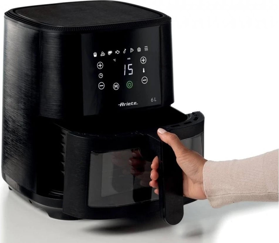 Fritezë me ajër Ariete 4626/00, 6L, 1300W, e zezë