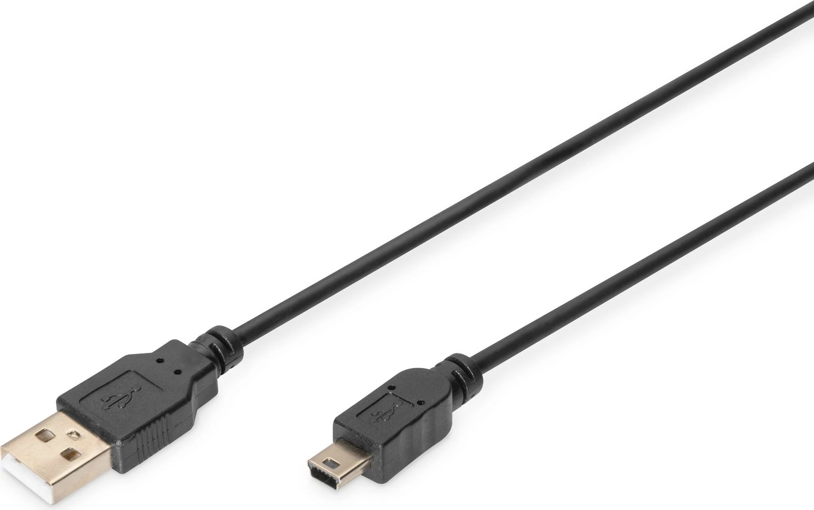 Kabllo USB 2.0 Digitus 3m, USB A në Mini-USB B, e zezë