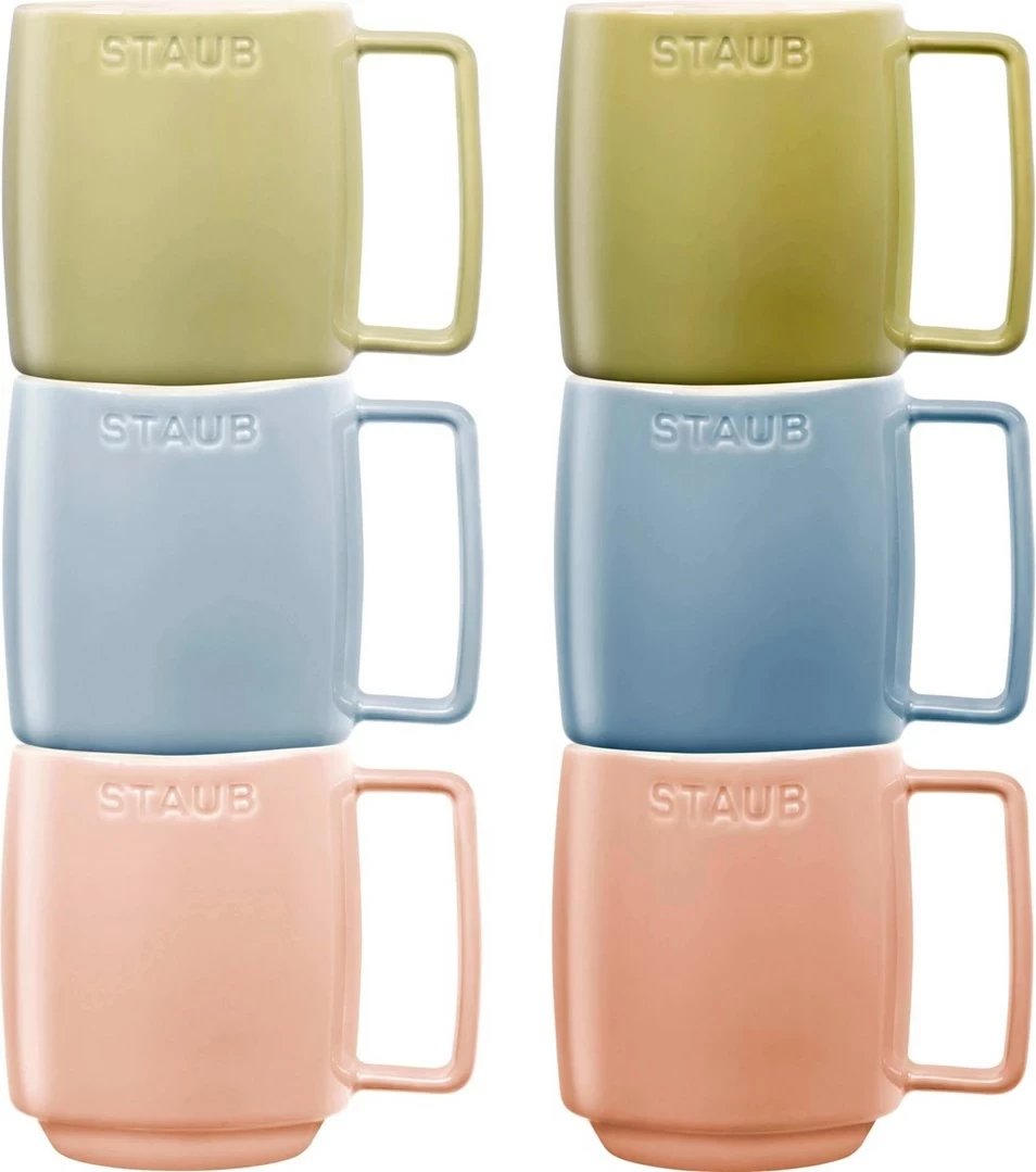 Set filxhanë qeramike STAUB 350 ml, 6 copë, shumëngjyrëshe