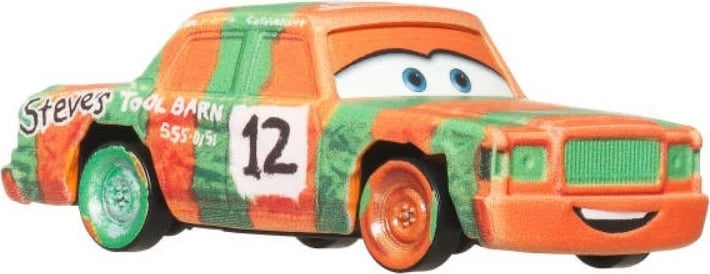 Veturë lodër metalike, Mattel Disney Pixar Cars 3 High Impact DXV29/JGP03, shkallë 1:55, jeshile/portokalli