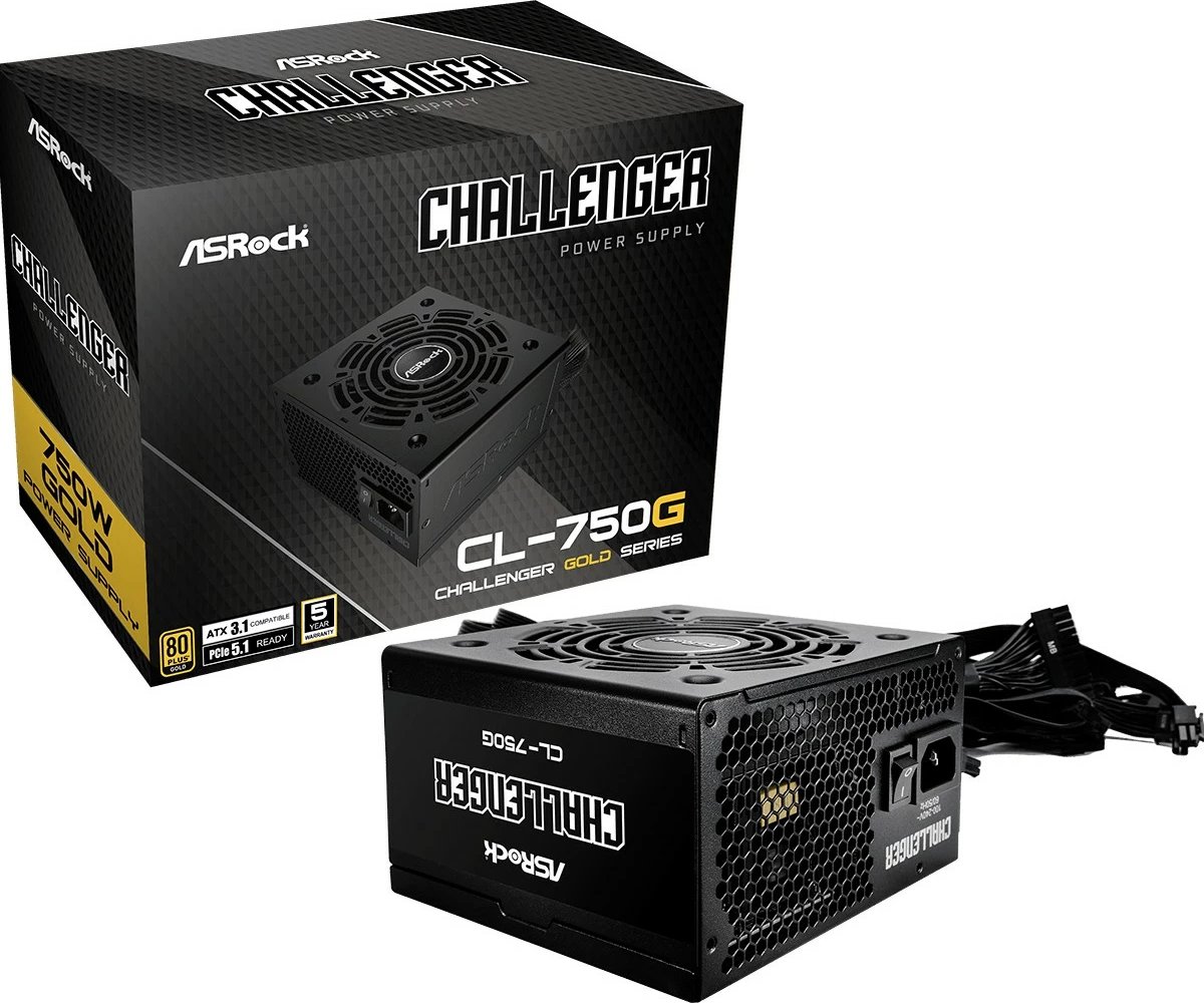 Furnizues energjie ASRock CL-750G 750W, 80+ Gold, i zi